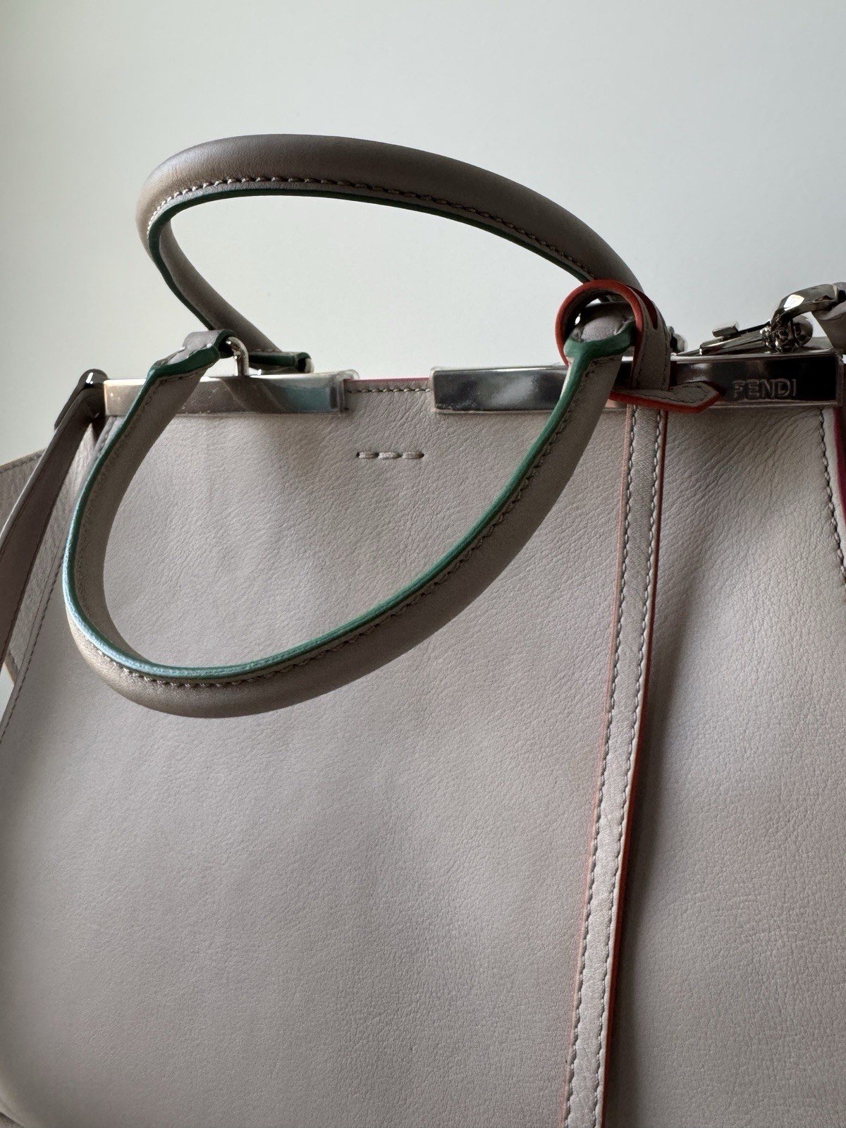 Fendi Vitello Dolce Petite 3Jours Tote Bag – Grigio Grey