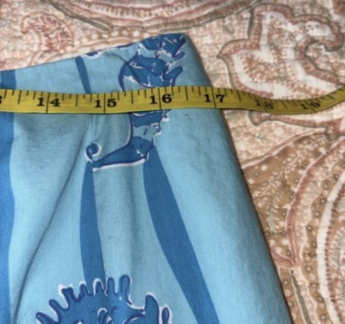 Rare Vintage Lilly Pulitzer Seahorse Print Skirt- Size 14