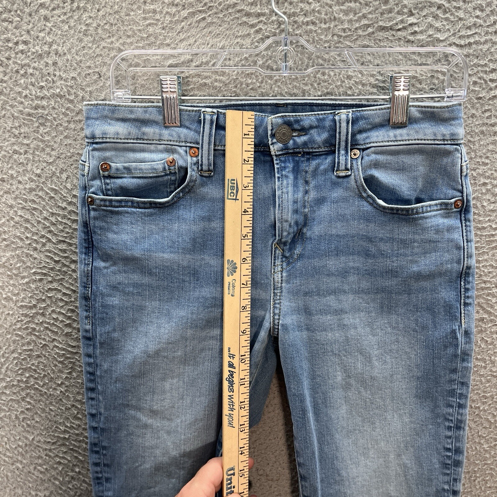 American Eagle Jeans Mens 30×34 Blue Skinny Next Level Flex Distressed Preppy