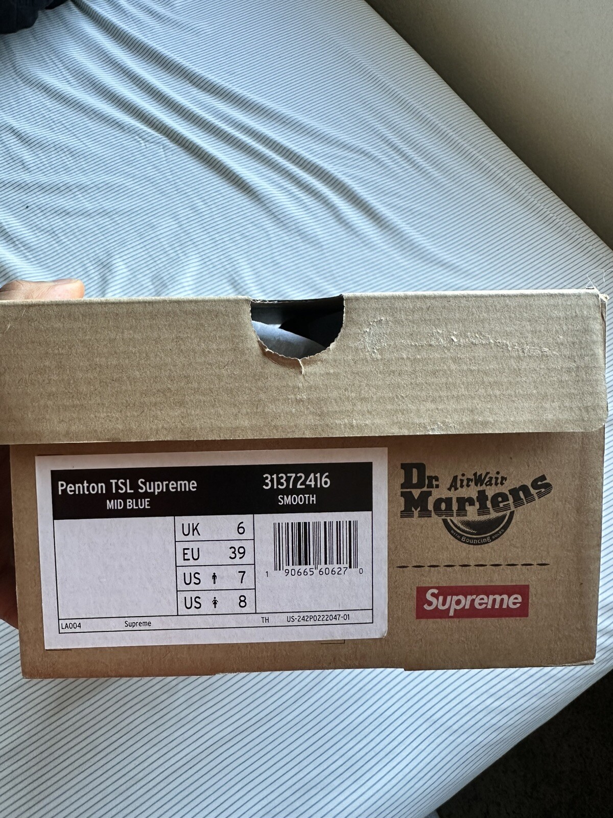 Supreme Dr.Martens Penton Tassel Loafer Blue Size US 7, UK 6, EU 39