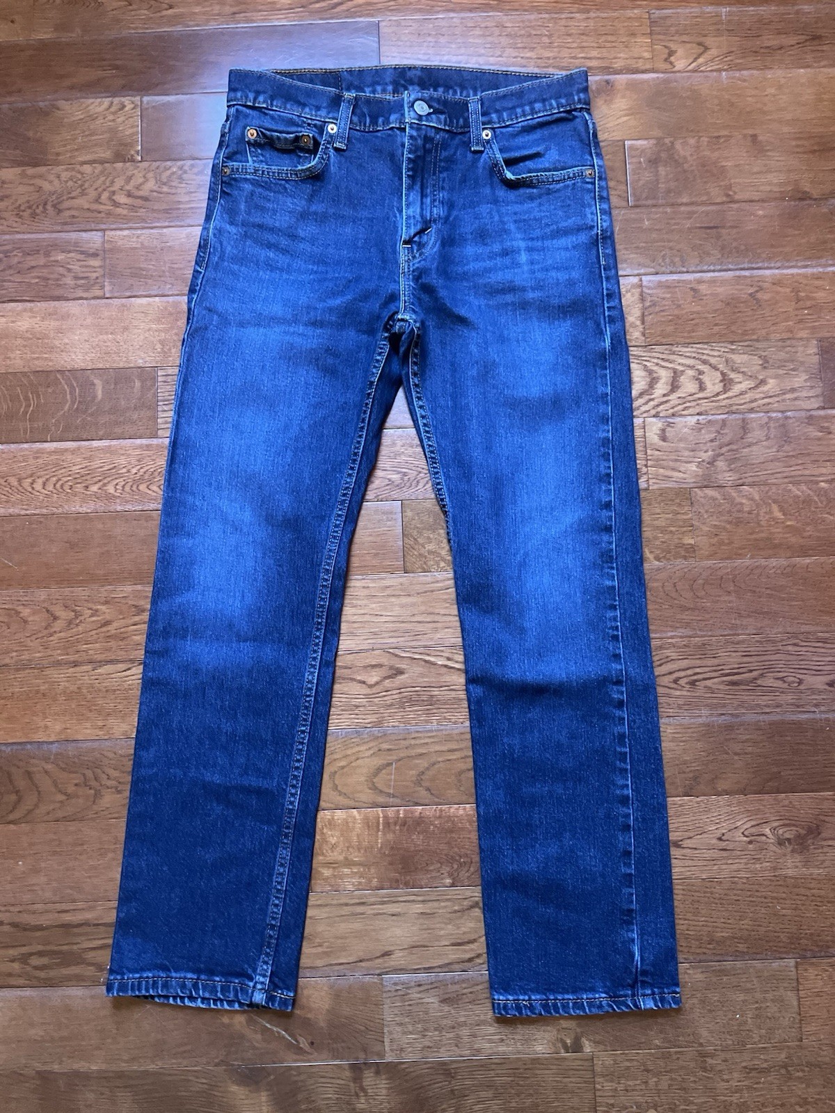 Levi’s 513 Jeans 30×30 Men’s Stretch Slim Fit Zip Fly Straight Denim Dark Blue