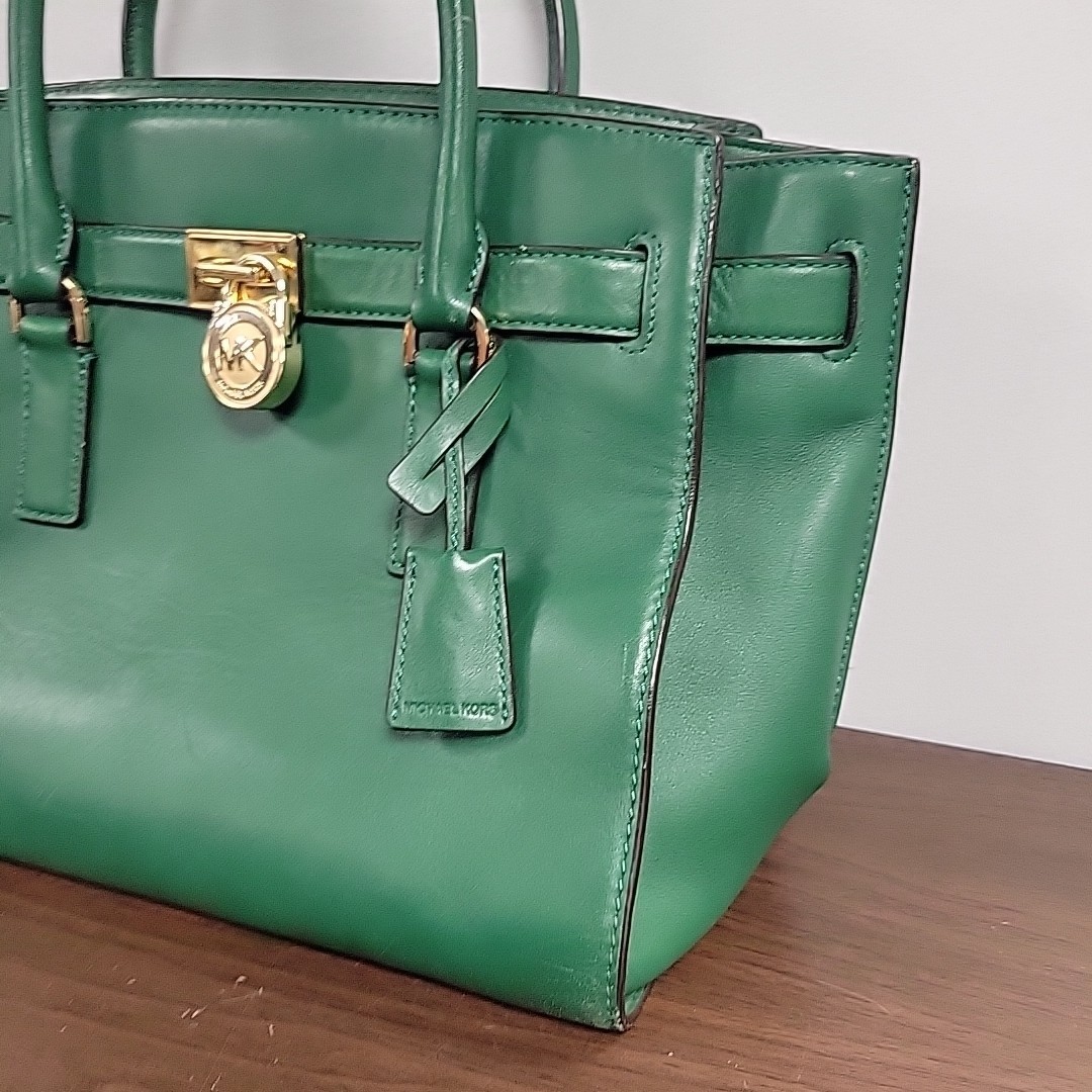 Michael Kors Large Satchel Savannah Moss Green