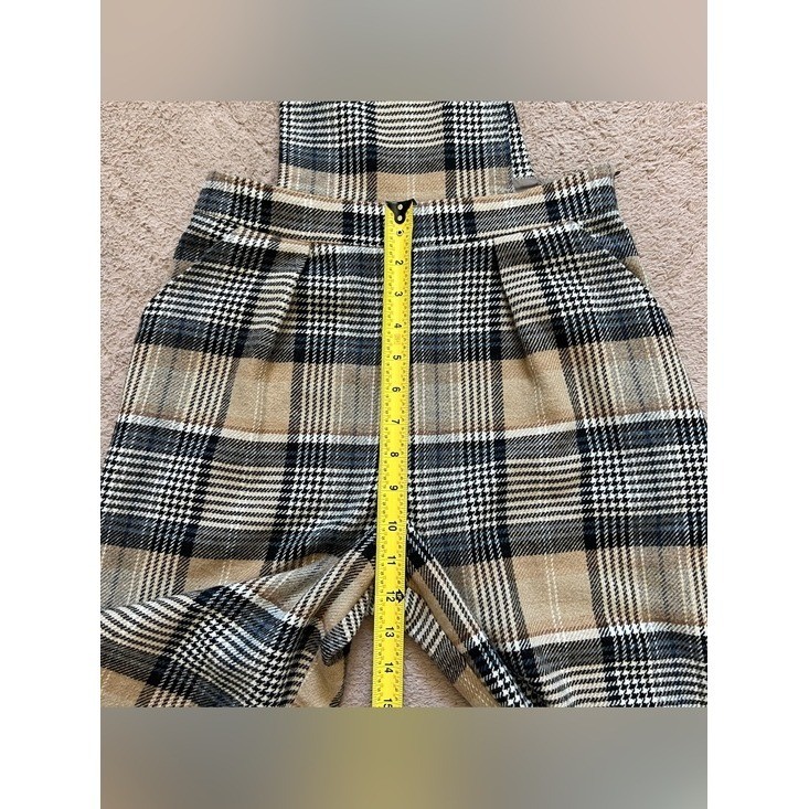 Asos Plaid Overall Jumpsuit Wool Blend Preppy Minimalist Academia Capsule Sz 4