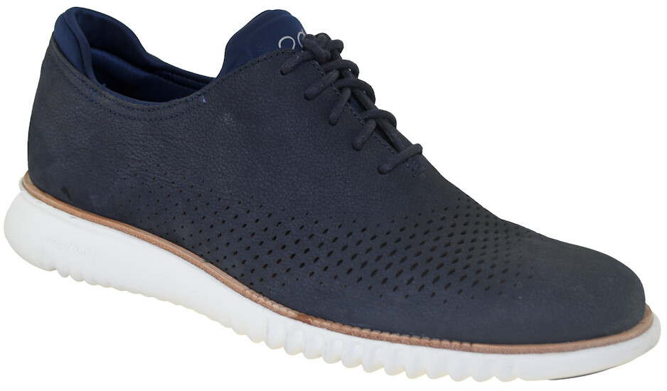 Cole Haan Men’s 2.Zerogrand Lined Laser Wingtip Oxford Blue Style C23806