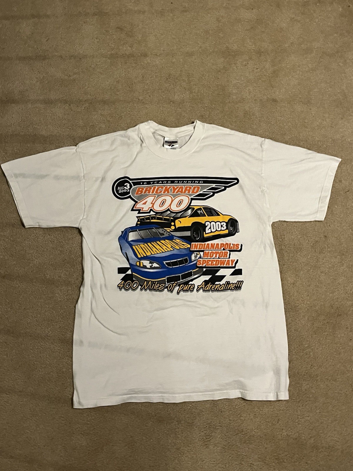 Vintage 2003 Brickyard 400 Graphic Tshirt