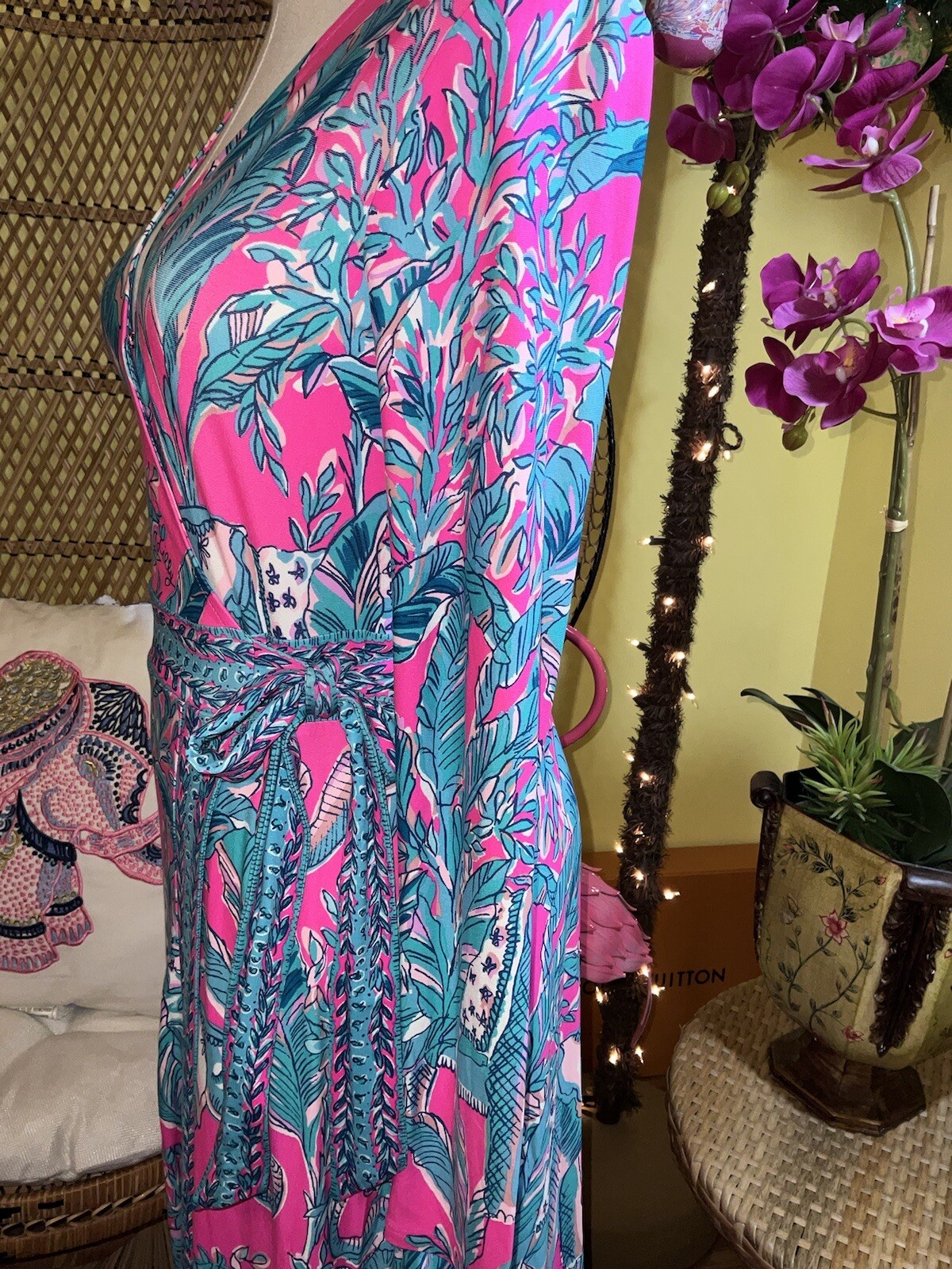 Lilly Pulitzer NWT Marseilles Wrap Maxi Talk Story to Me 🦄 Size XXS,M