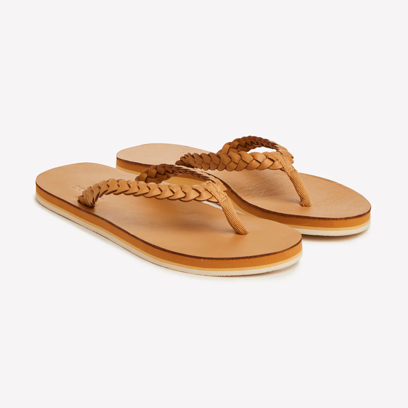 Hari Mari Meadows Braided Hazelnut Flip Flop Womens US Sizes 6-11 NEW