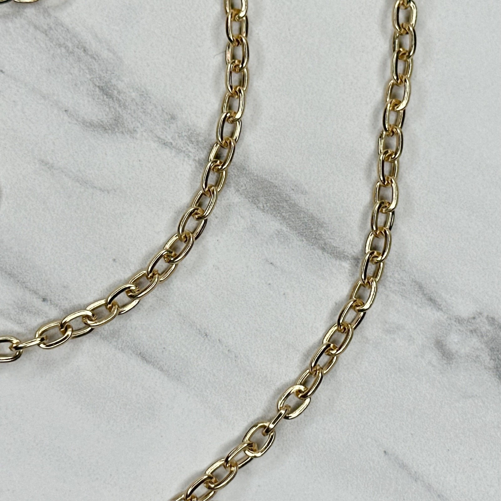 Gold Tone Chain Link Purse Handbag Replacement Strap 46″ – Crossbody Y2K