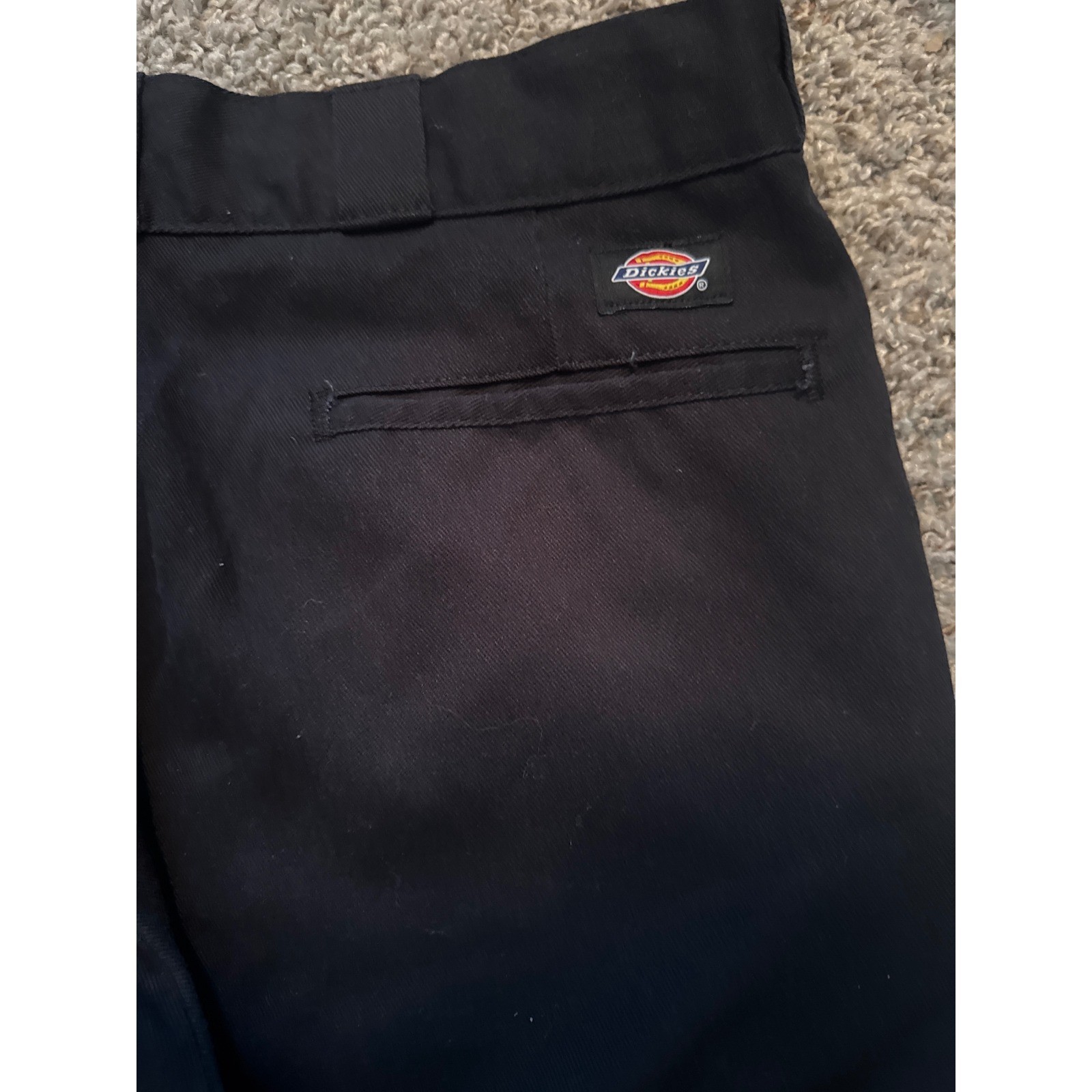 Dickies 874 Original Fit Work Pants Black Straight Leg Mens 33×27 Skate Utility