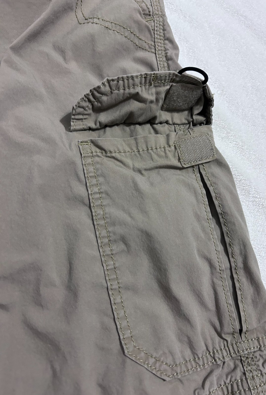 Lee Extreme Motion Mens Khaki Brown Cargo Shorts Size 34