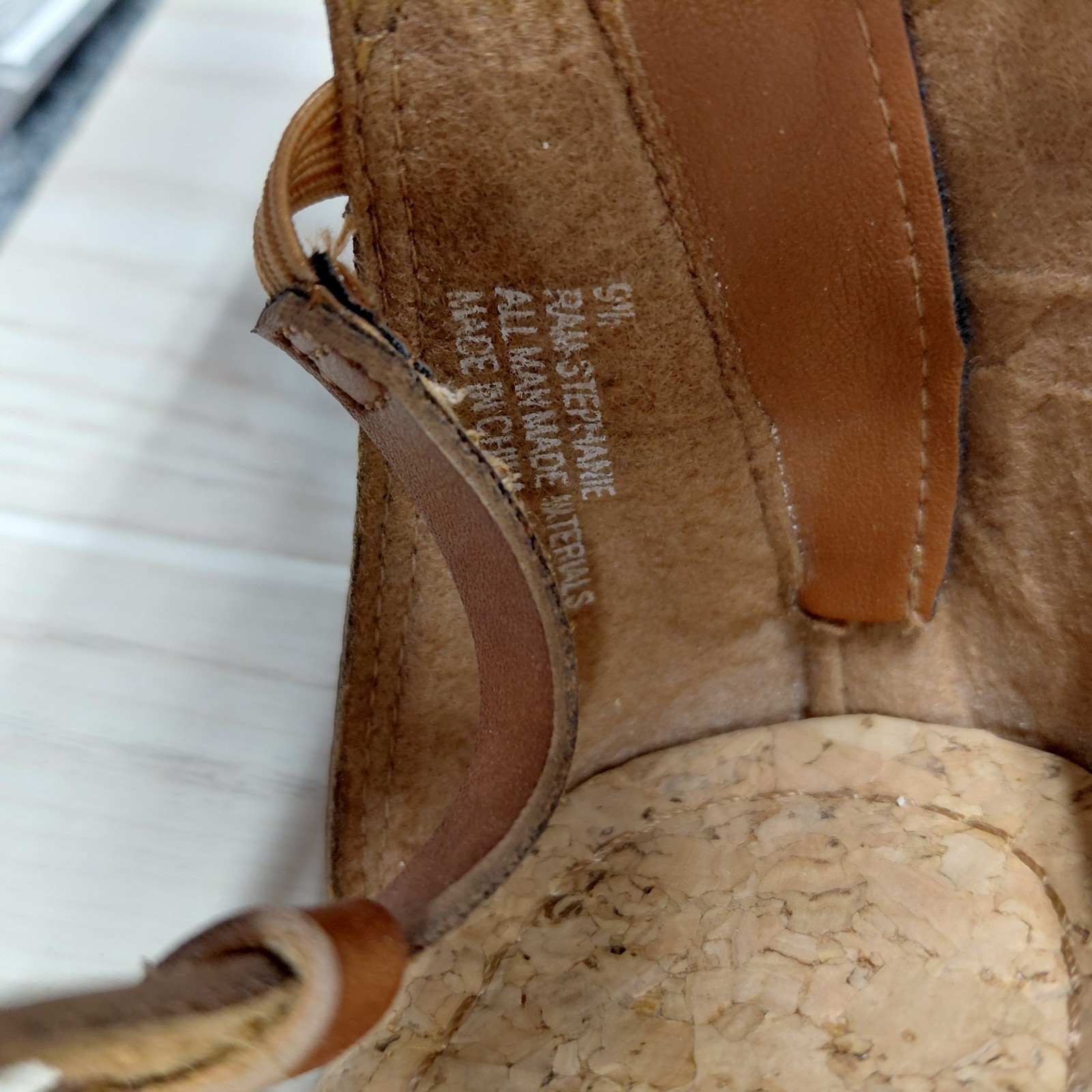 Rampage Women Leather Gladiator Ankle Strap Sandals Tan 9.5 Flat Sandal Festival