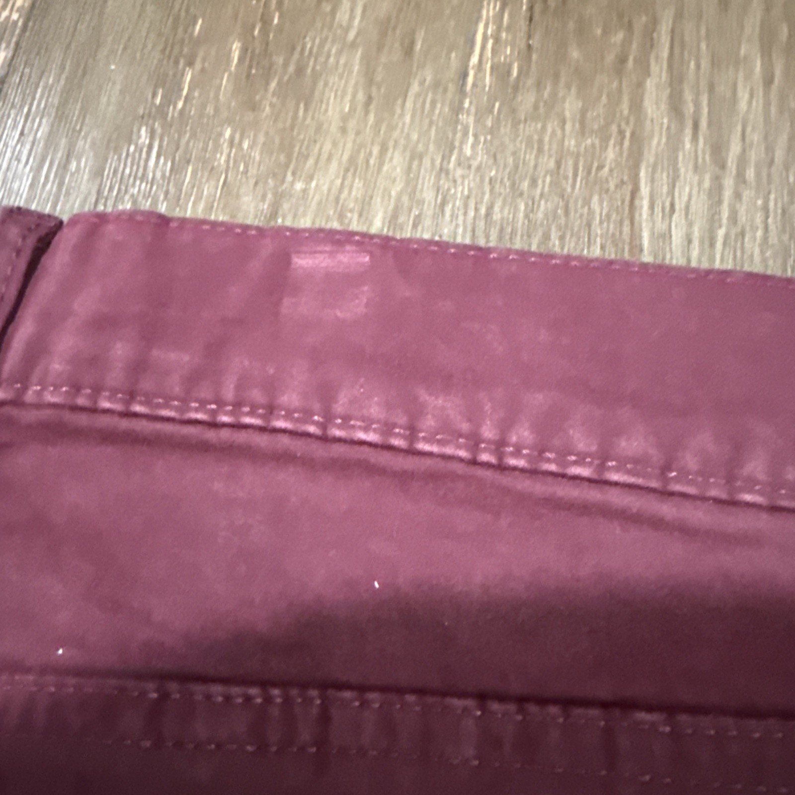 Loft Brand Regular Skinny Jeans Size 32/14 Burgundy Wine Mid Rise