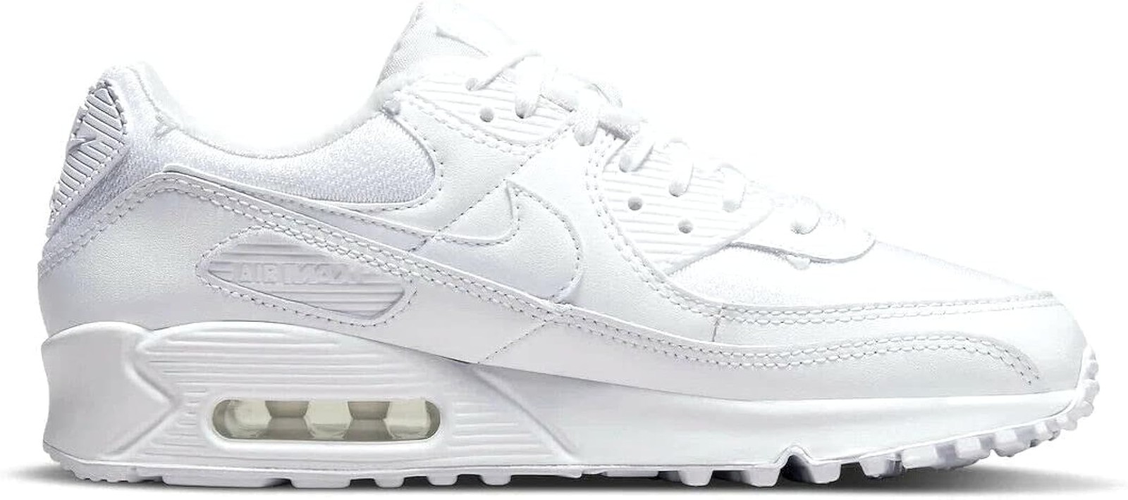 Nike Women’s Air Max 90 PRM White/White-Metallic Gold (DH0569 100) – 7 – White W