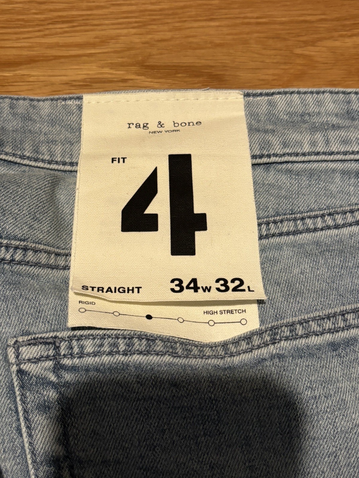 Rag & Bone Fit 4 Authentic Stretch Straight Leg Jeans (Fletcher) 34
