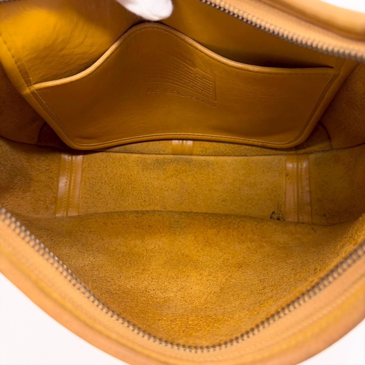 COACH Vintage Yellow Leather Ergo Shoulder Bag 9033 Made in USA From Japan