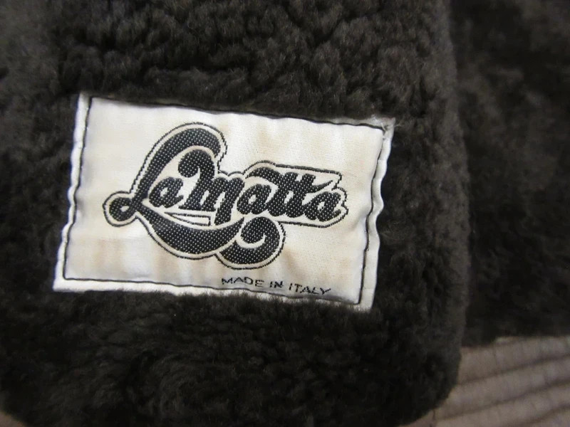 Vintage sheepskin biker jacket size 10 BY LAMANTA