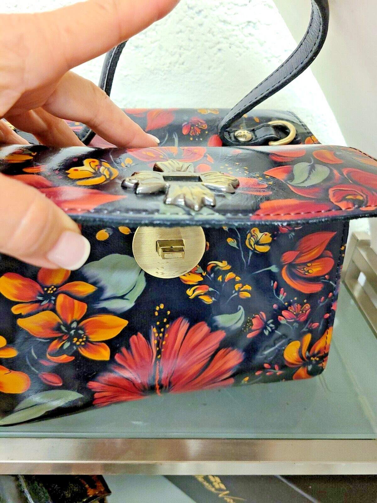 Patricia Nash Ellora Multi Compartment Satchel CHOOSE PRINT FROM MENU Leather