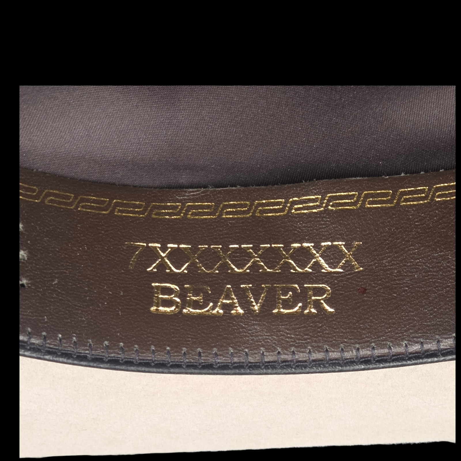 Rodeo King 7X Beaver Felt Cowboy Hat Style 65 Cream Made in USA Size 6-7/8