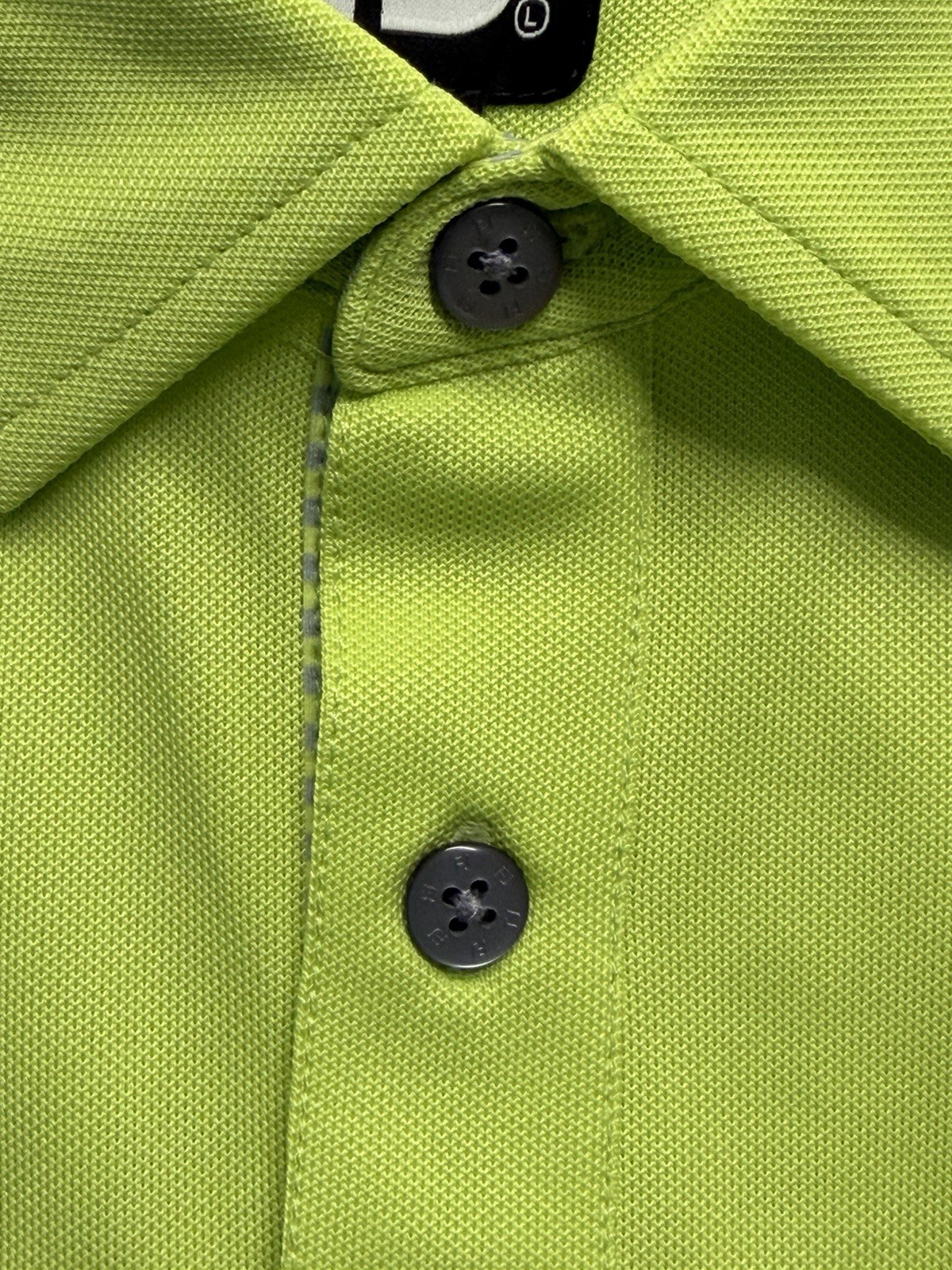 FootJoy FJ Men’s Lime Green Short Sleeve Golf Polo Sz L Performance Bear Lakes