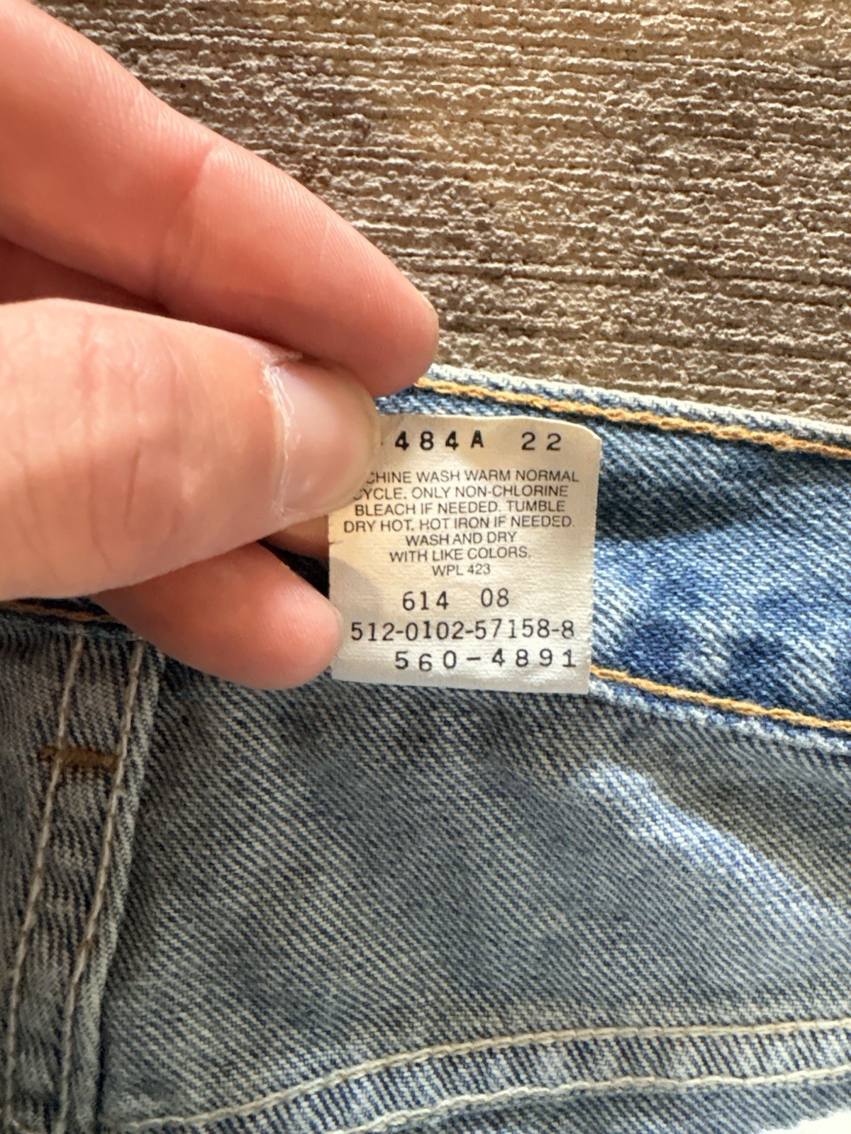 Levi’s Men’s Blue Denim Jeans Loose Fit Tapered Leg Mid Rise 5-Pocket
