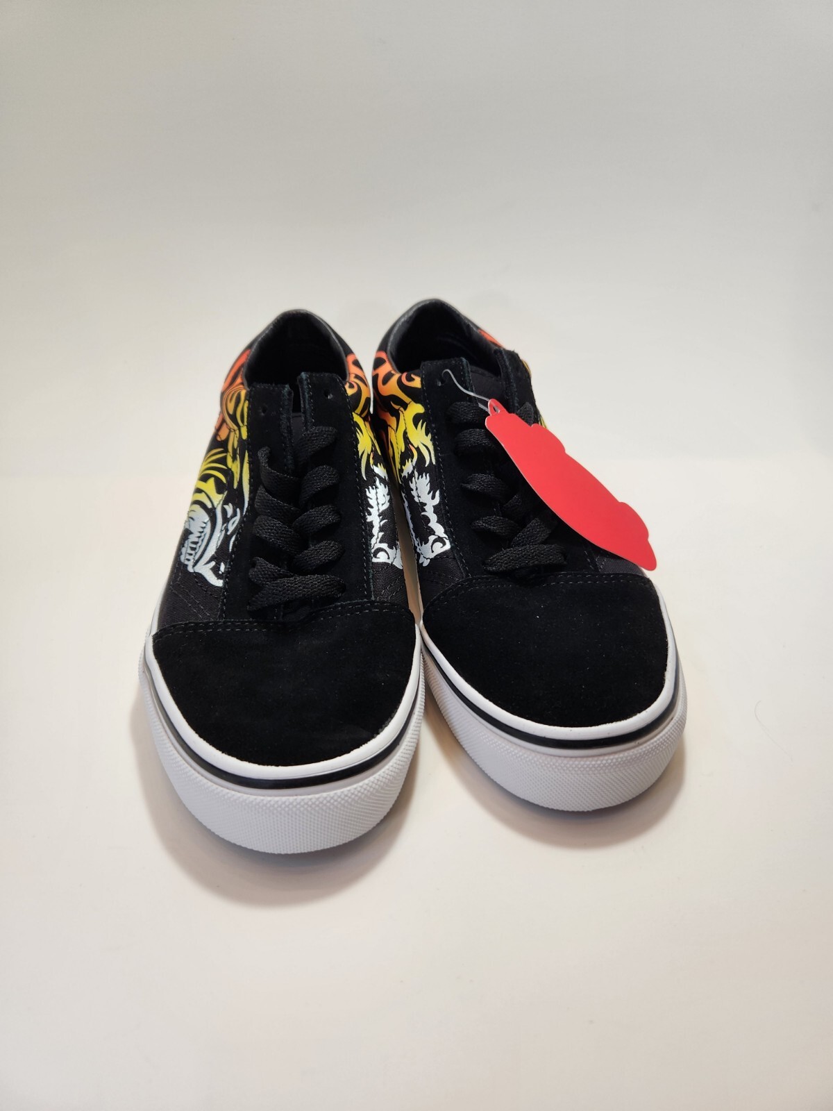 Vans Classic Ferocious Flame Racing Sneakers Size US Junior 6 New