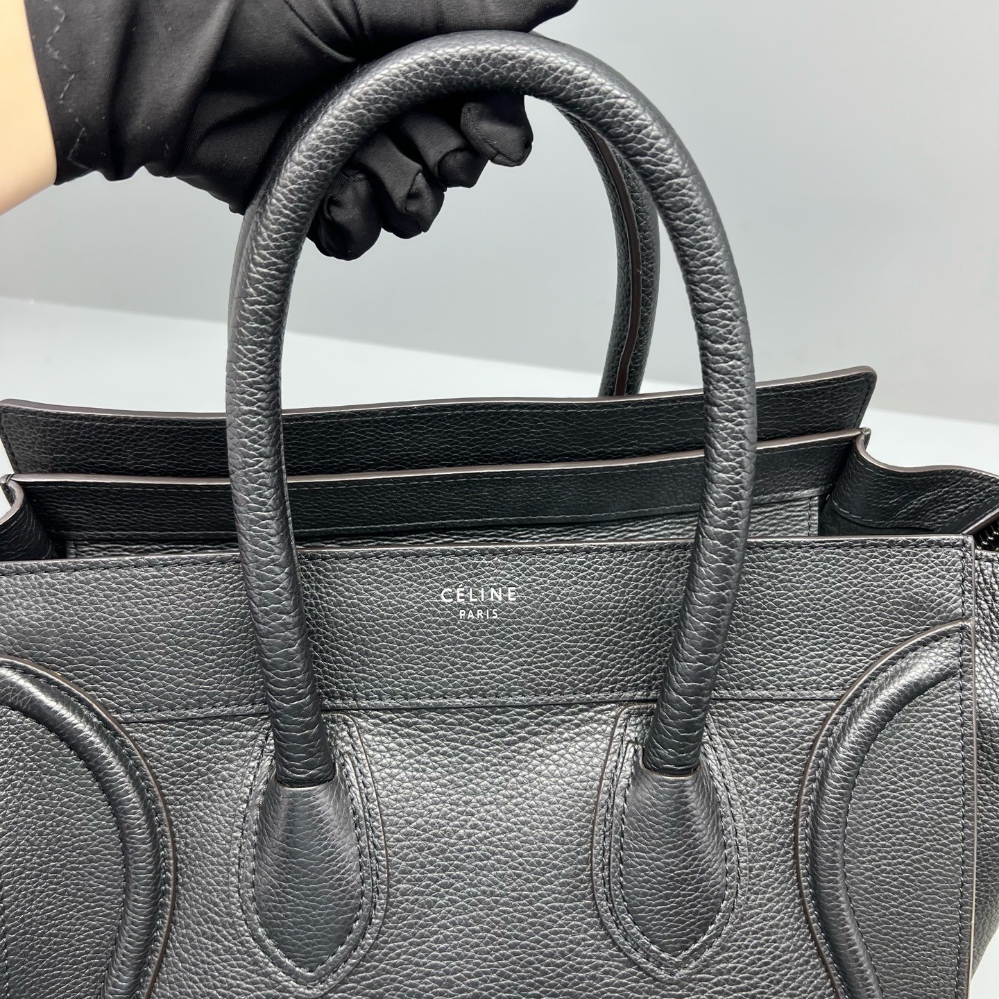 Celine Pre-Owned Authentic Satchel Black 30*29*17cm Free Tracked Shipping
