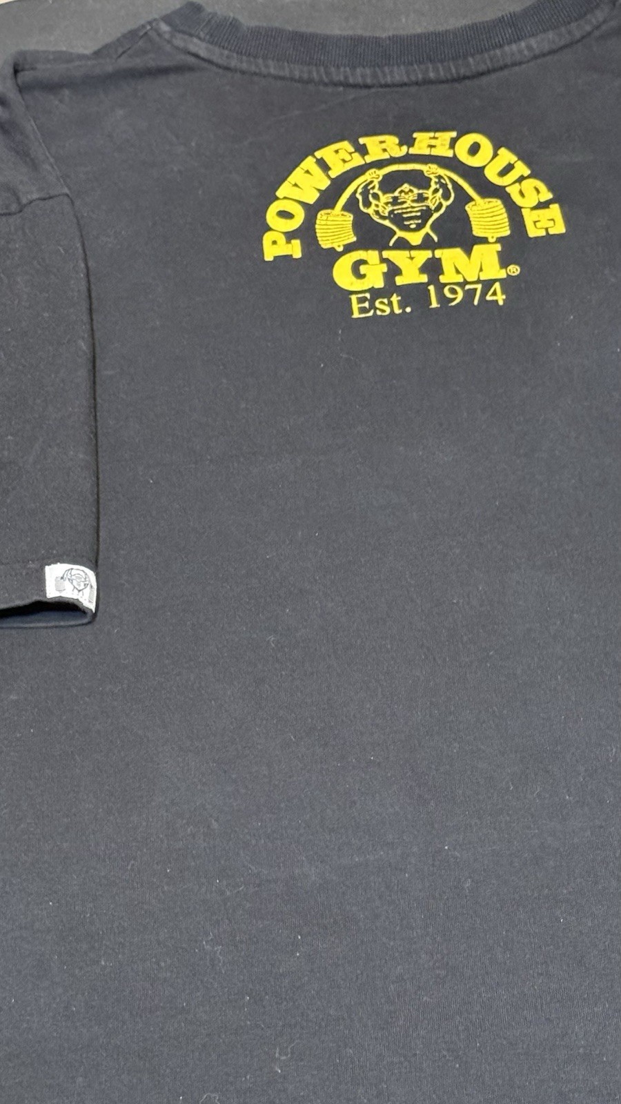 POWERHOUSE GYM Est 1974 Front & Back Bodybuilding Weightlifting Extra Large XL