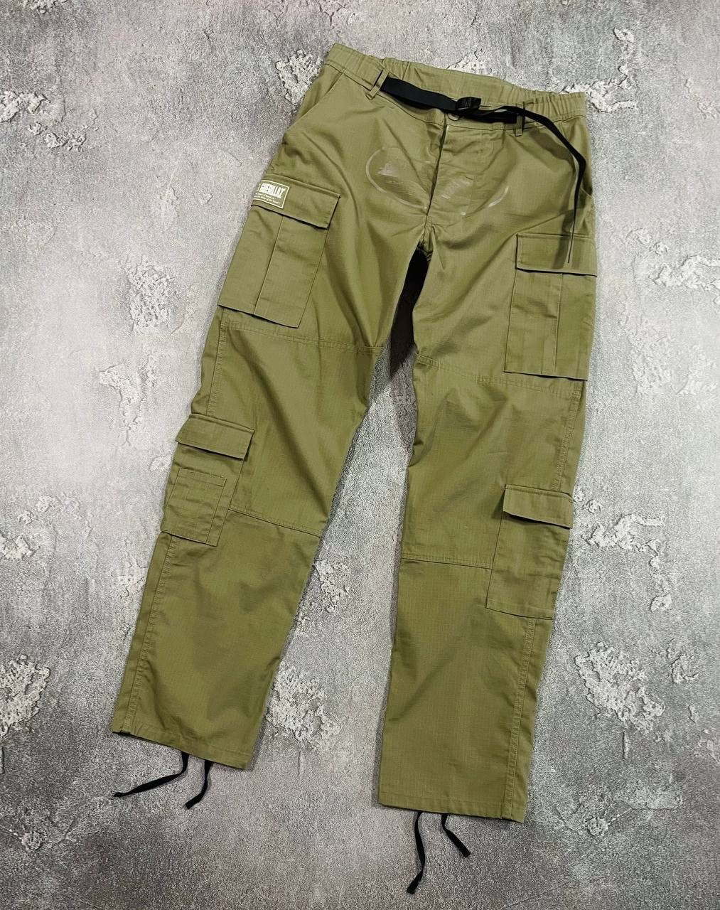 Corteiz Guerillaz Men’s Cargo Pants Tonal Khaki Size XL