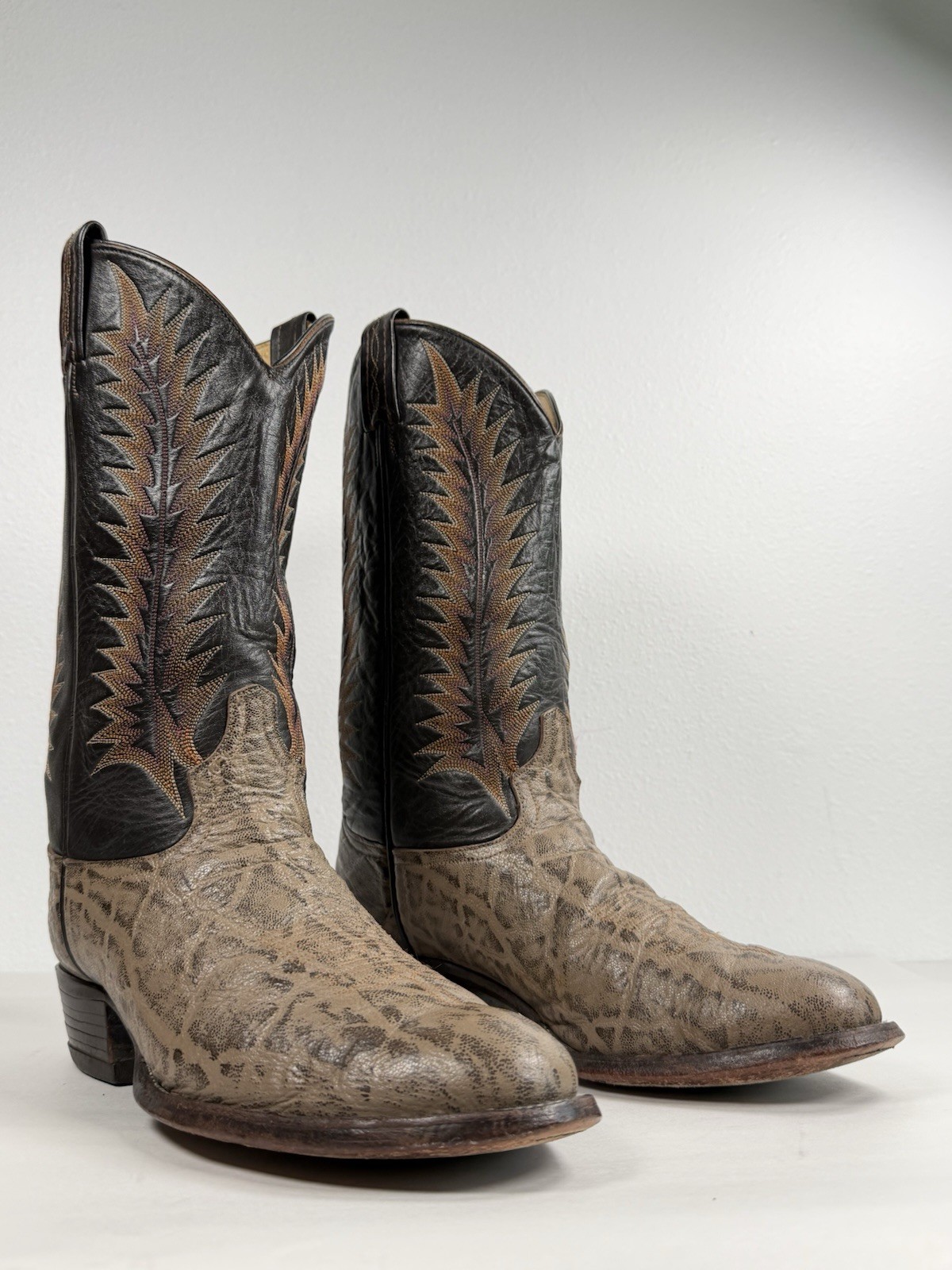 Vintage Men’s Tony Lama Exotic Western Boots Size 10 D 8601 Boots Made In USA