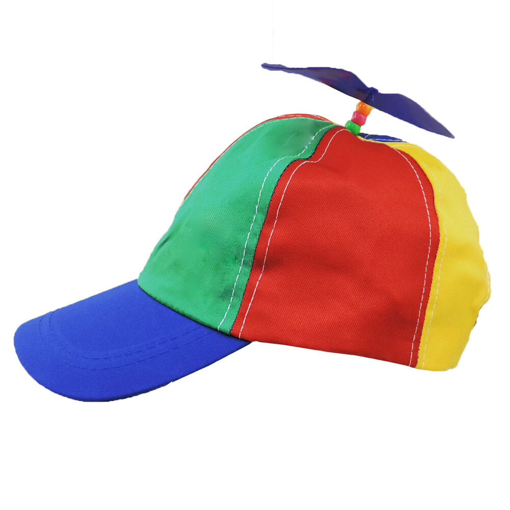 Toddler Children’s Propeller Beanie Multi Colored Clown Cap Baseball Hat