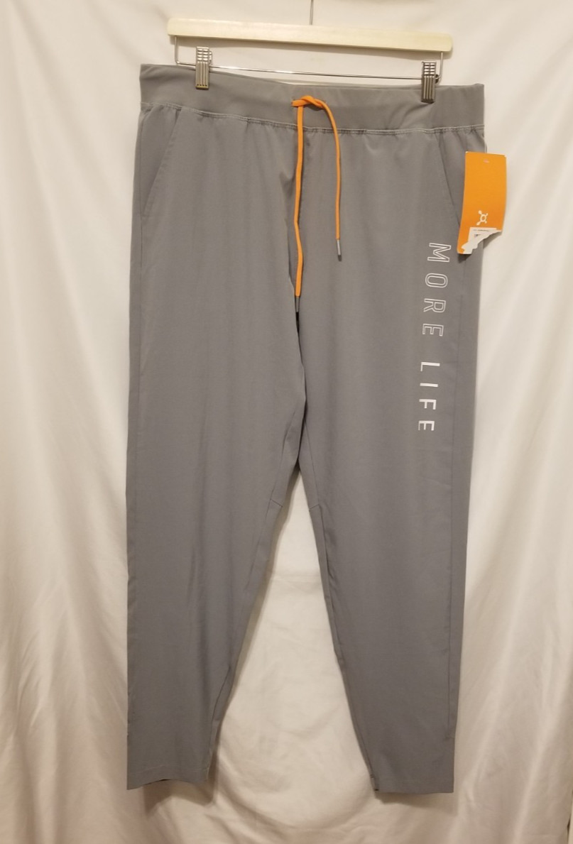 Orange Theory Fitness “More Life” SP20ML Revive Joggers Women Large Gray Tapered