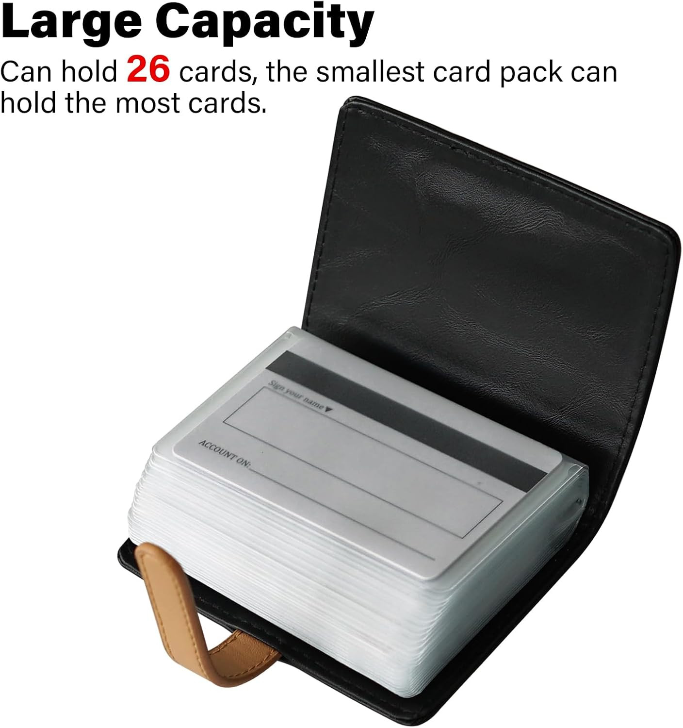 Credit Card Holder with 26 Suitable Slot, ID Card Case PU Leather Wallet for Wom