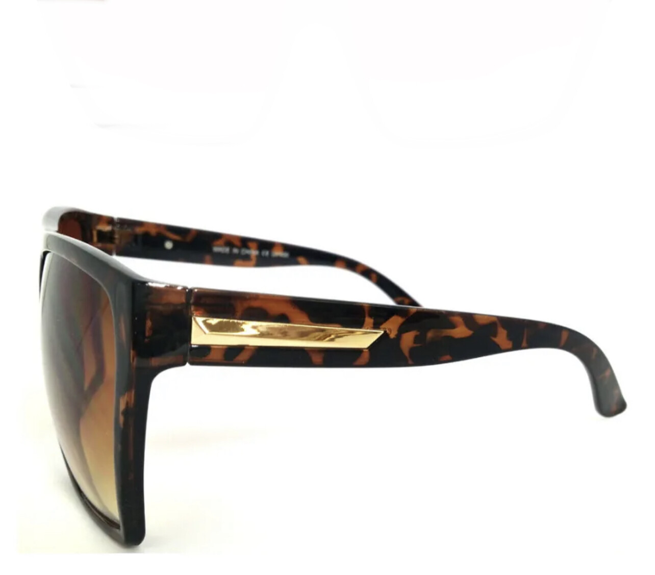 Mens Womens Flat Top Oversize Retro Square Sunglasses Funky Big Lens 2 Colors
