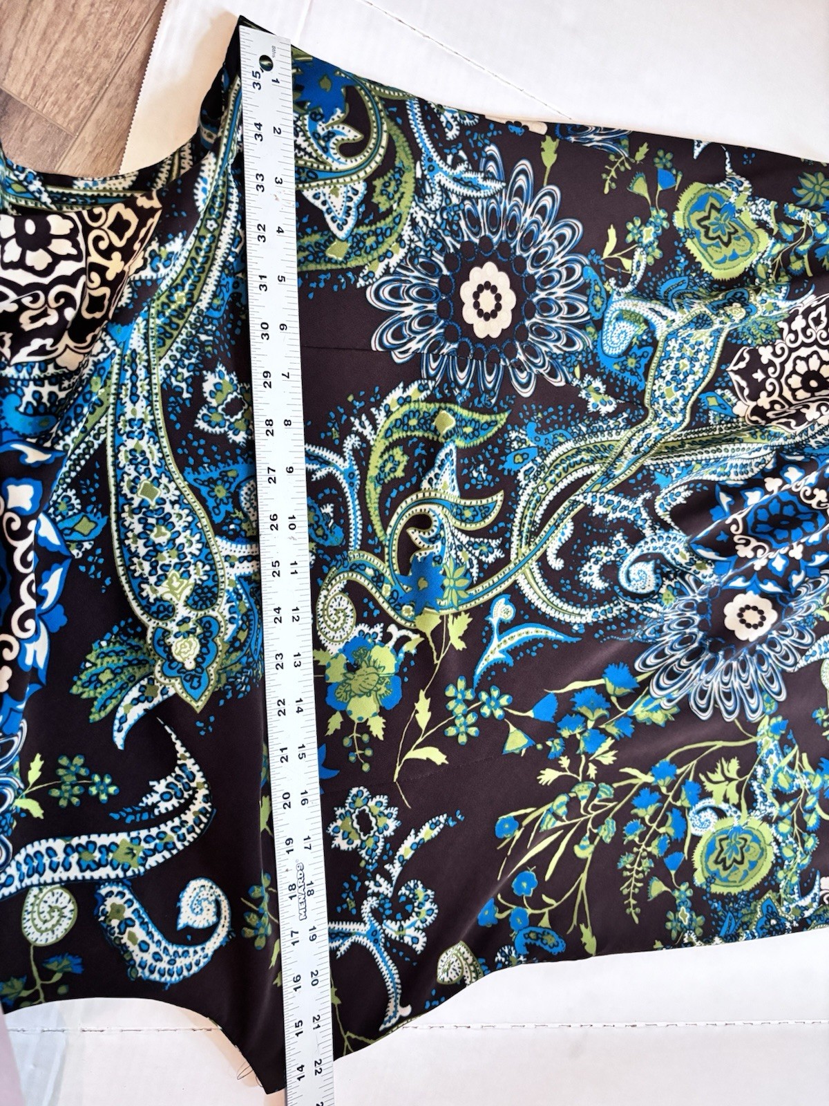Studio I Dress Womens Midi Shift Sz 14w Sleeveless Paisley Floral Classic