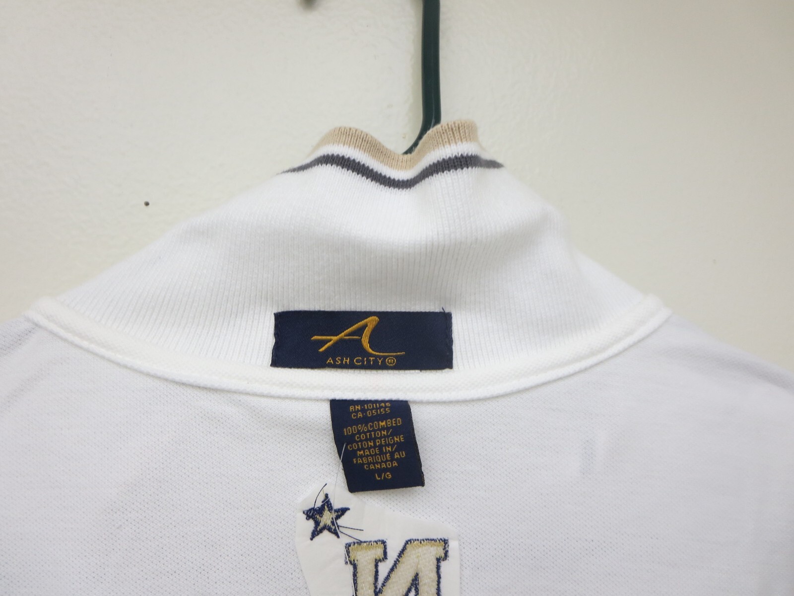 New RARE Army Vs Navy USAA Game Embroidered Polo Shirt by Ash City Size L
