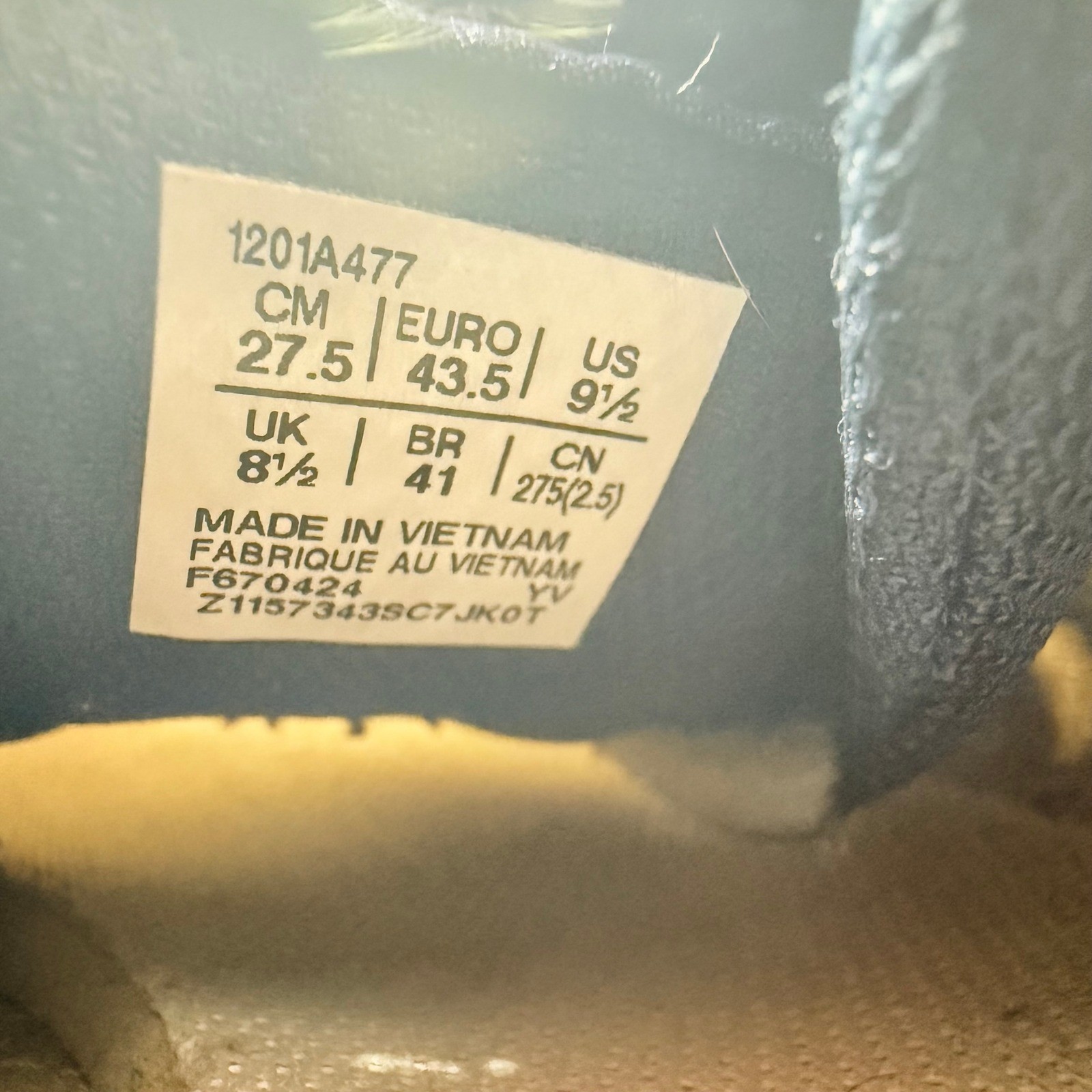 ASICS Lyte Classic Mens Navy Blue Grey Suede Mesh Sneakers 1201A477 Size 9.5