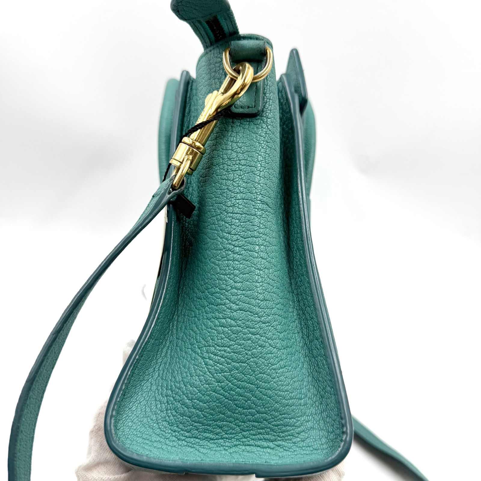 1821 Pre-owned Celine Nano Luggage pebbled leather handbag 26.03.03