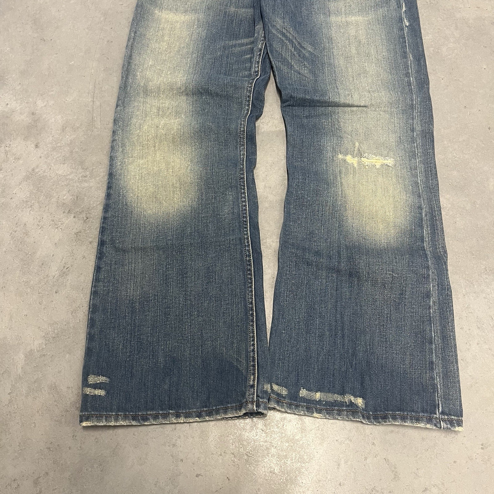 Vintage Y2K 2006 Levi’s 527 Men’s Flared Distressed Bootcut Jeans Size 36×30