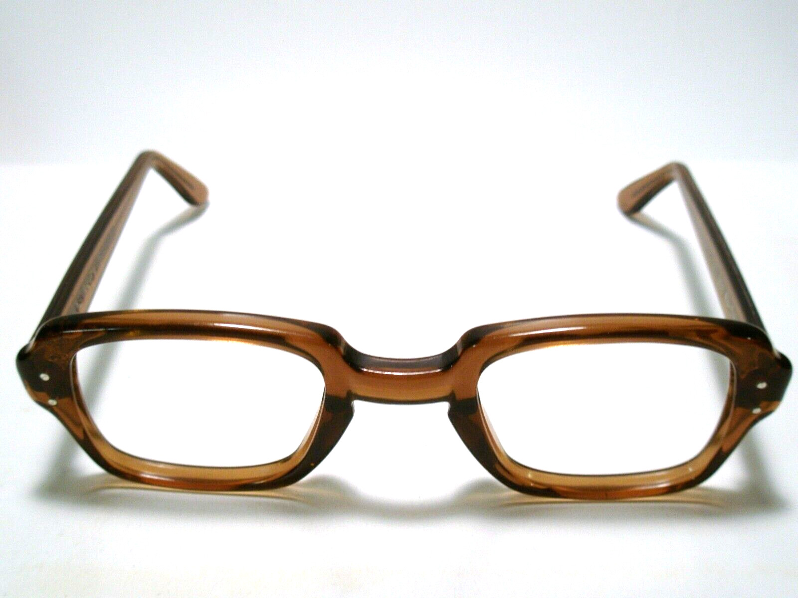 NOS USGI Issue BCG’s USS Size 48-26 Brown Sunglasses/ Eyeglasses Frame Vintage