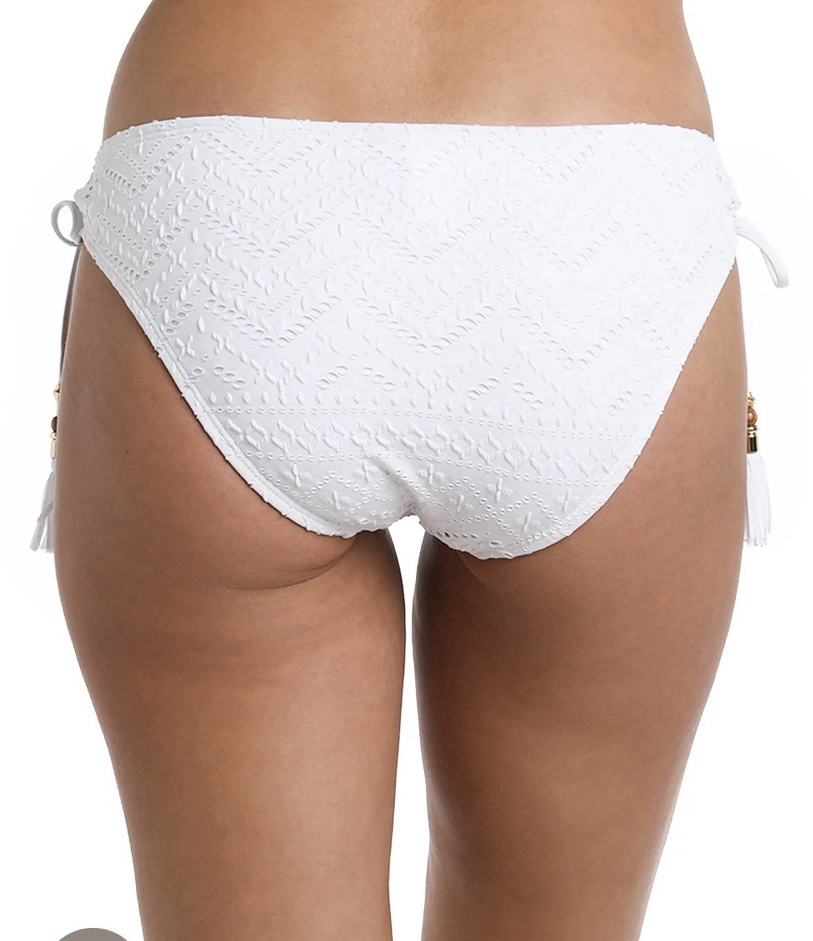 Saltwater Sands Side Tie Hipster Bottom – White Size 6 Retail Price $68