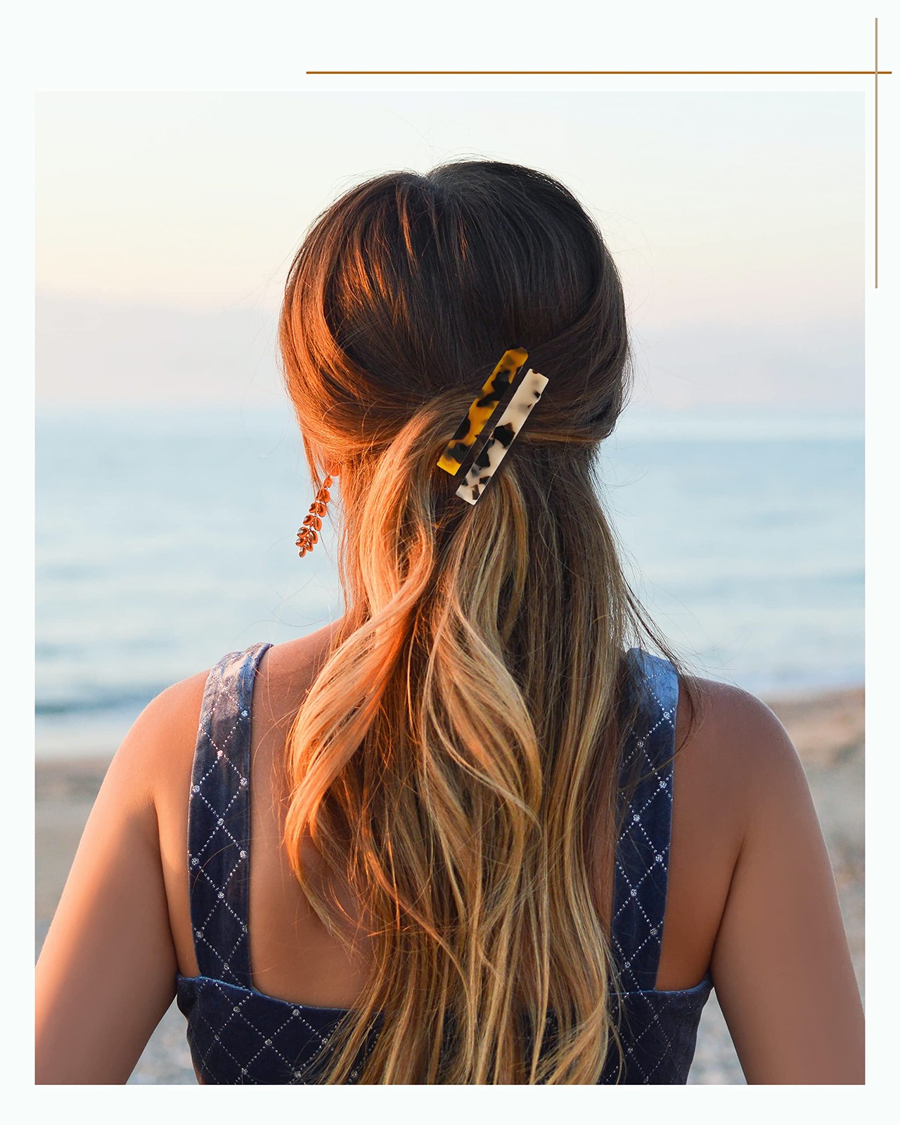 Hair Barrettes for Women, 8 Pcs Barrettes for Fine Thin Thick Hair, 3 Inch Ac…