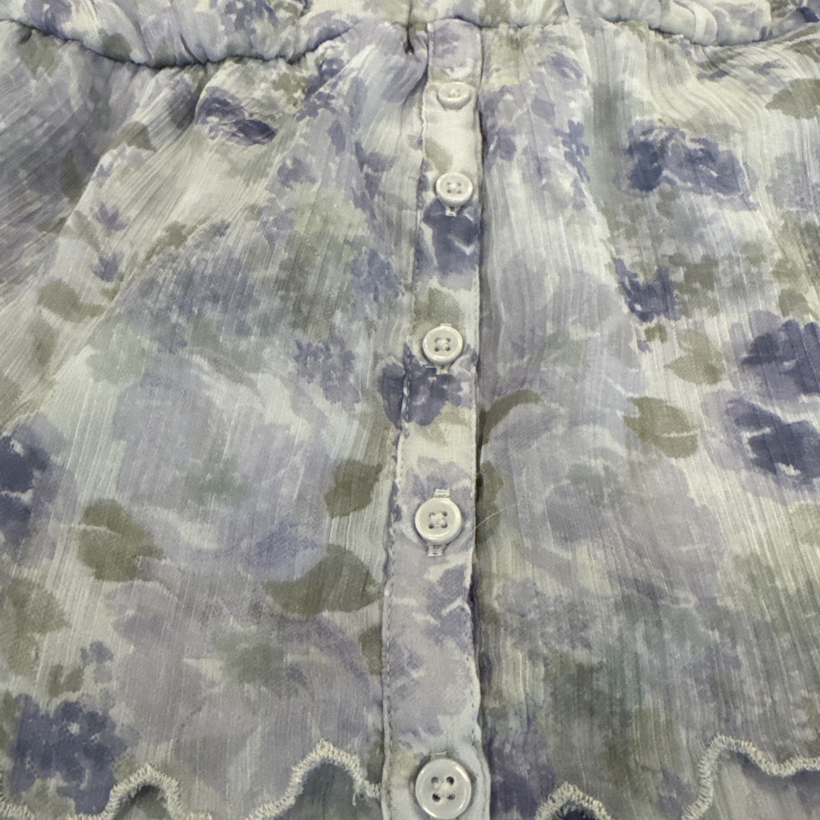 Hollister blue floral Adjustable Straps blouse small women’s NEW