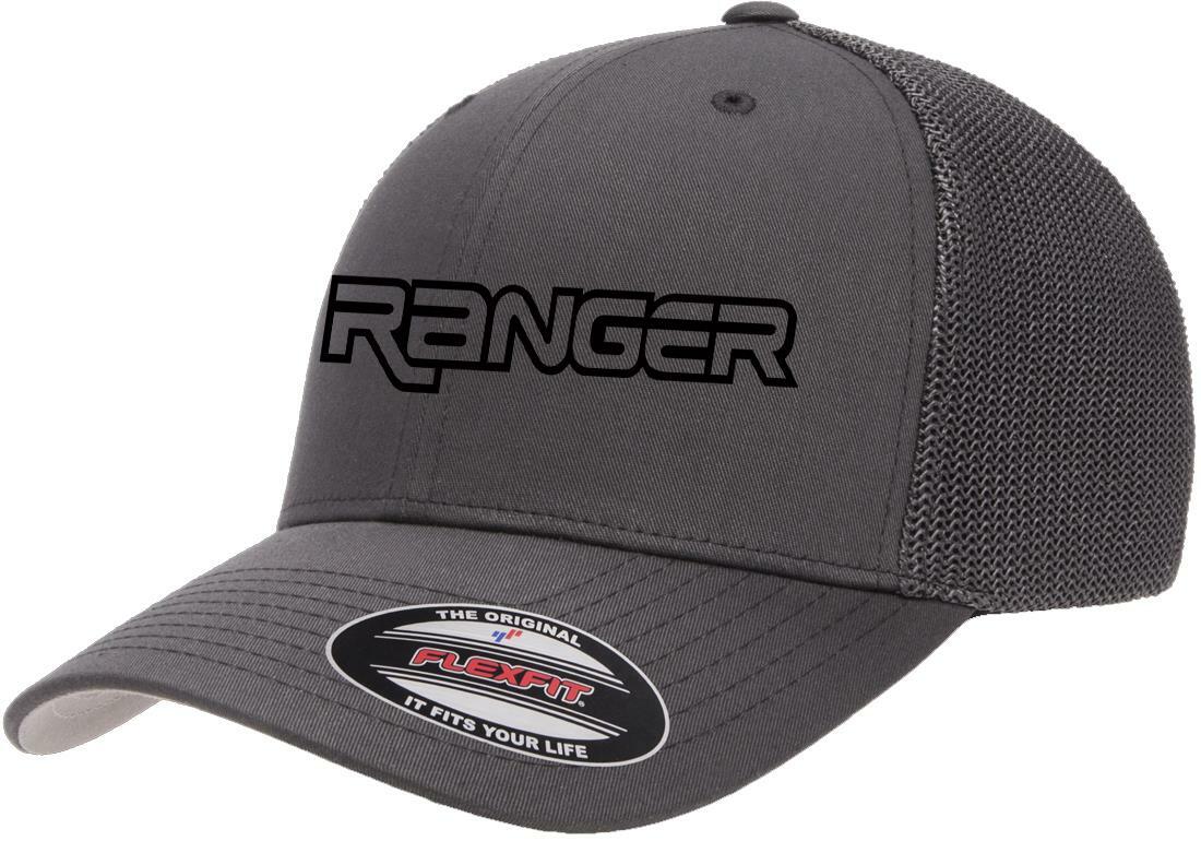 Ford Ranger Pickup Truck Logo Design Flexfit 6511 Trucker Hat Cap