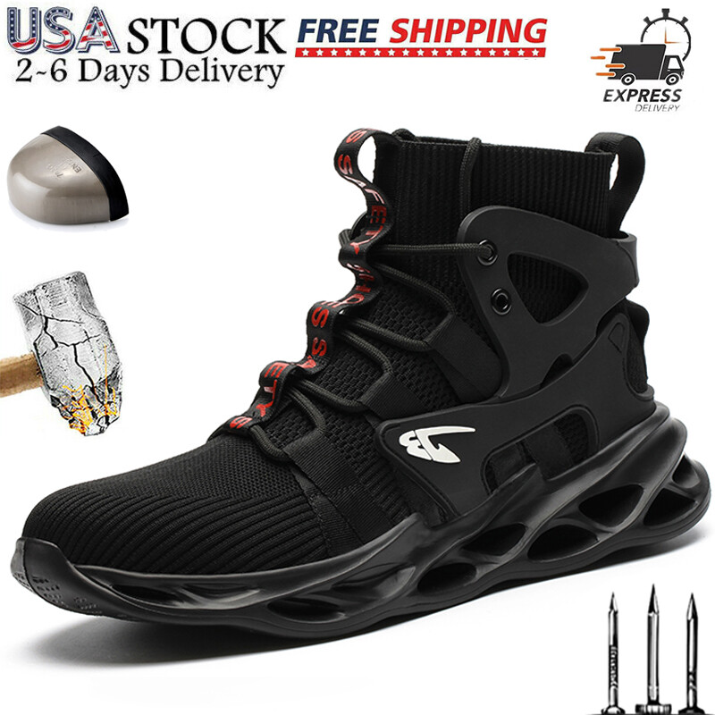 Indestructible Mens Work Boots Steel Toe Safety Shoes Sneakers Lightweight Shoes