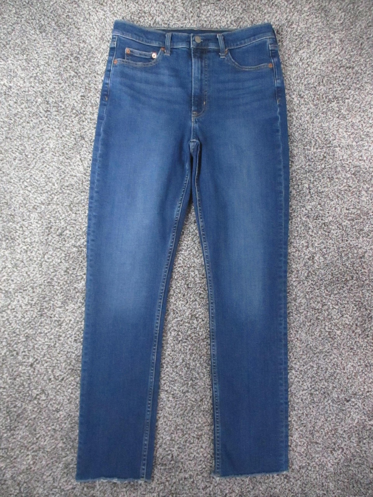 Gap Vintage Slim Jeans Womens 10T Blue Dark Wash High-Rise Straight 30×30
