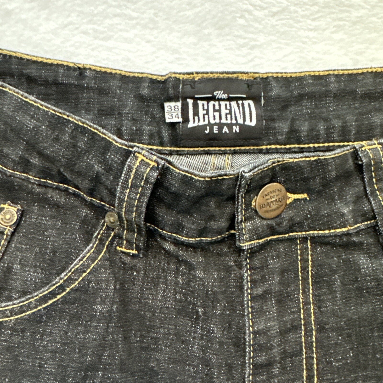 TD Tactical Distributors 38×34 Jeans BLACK “Legend” Men Straight Denim EXCELLENT