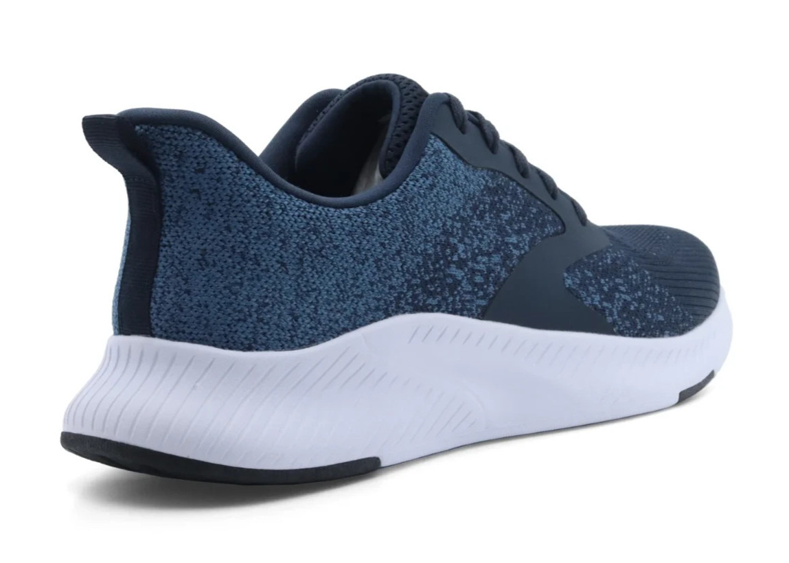 Athletic Works Men’s size 8.5 Running Memory Foam Sneakers Navy/ White