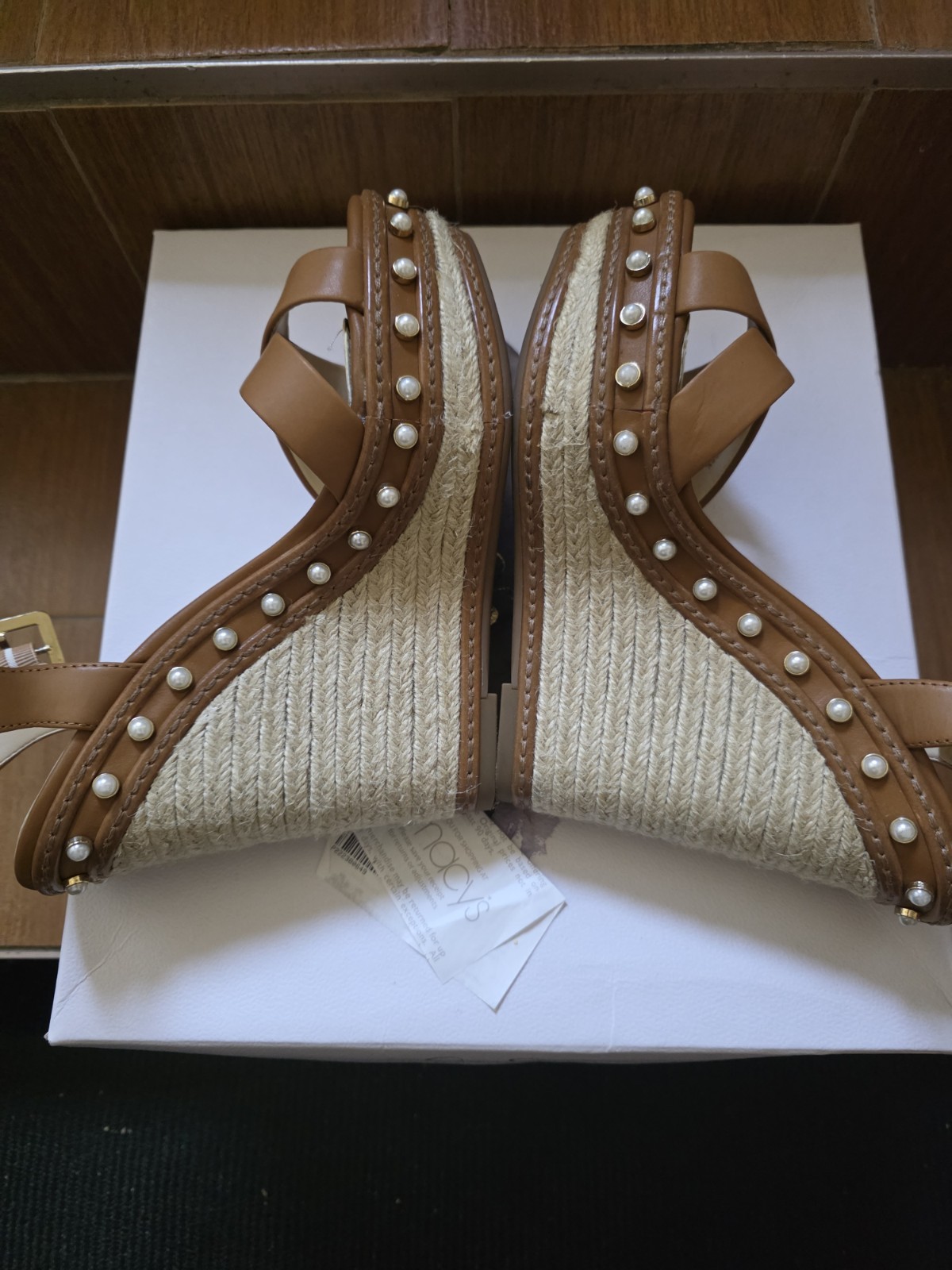 Jessica Simpson Aeralin wedge Womens 8 Beige