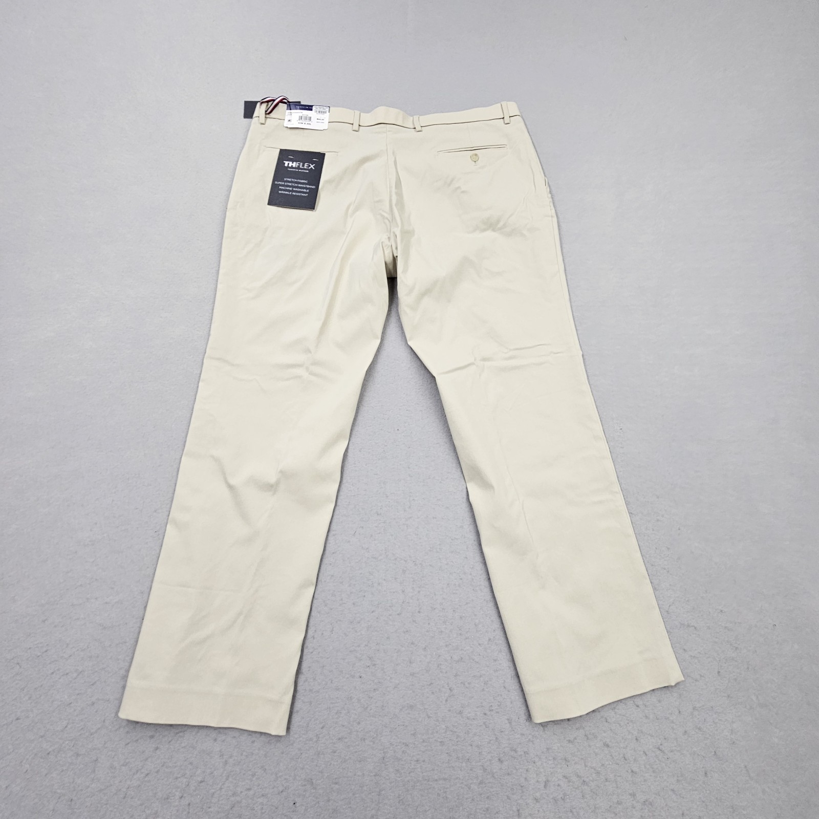 Tommy Hilfiger Mens 40×30 Modern Fit Butter Beiege Stretchy Dress Pants THFLEX