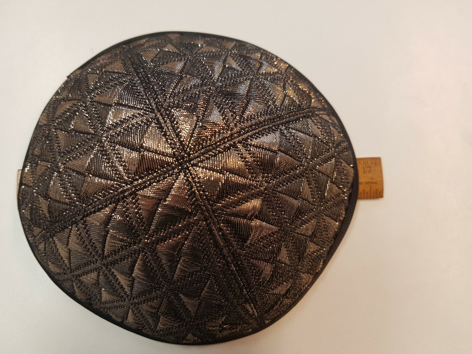Kippa, Jarmulke, Kippah,Kipa Schwarz 16-17cm